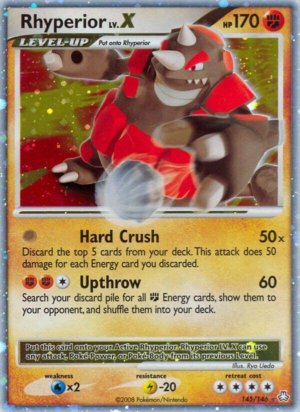 Legends Awakened Rhyperior LV. X Pokémon card